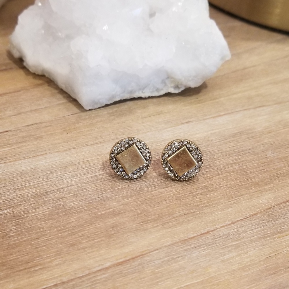 J. Crew Crystal Stud Earrings